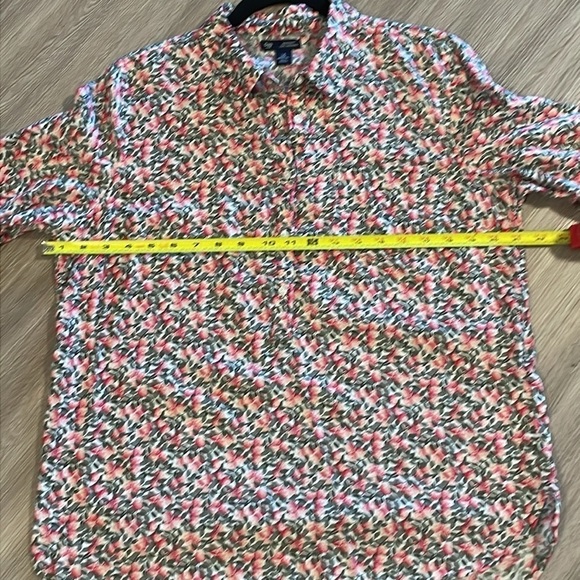 GAP Women’s Boyfriend Button Front Shirt Medium Pink Ditsy Floral 100% Cotton - Picture 11 of 14